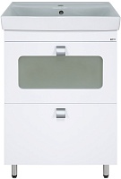 Misty Тумба под раковину Урал 60 2 ящика белая